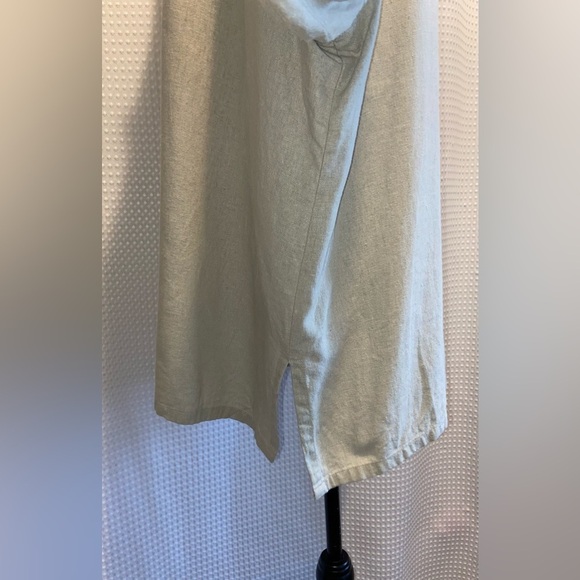 Women’s FRENCH LAUNDRY oatmeal‎ linen blend buttoned shirt size XL - Picture 9 of 15